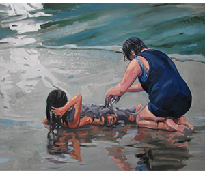 El reflejo, Oleo sobre Tela