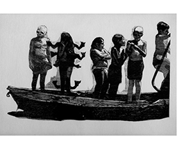 Boat, WoodCut 2014